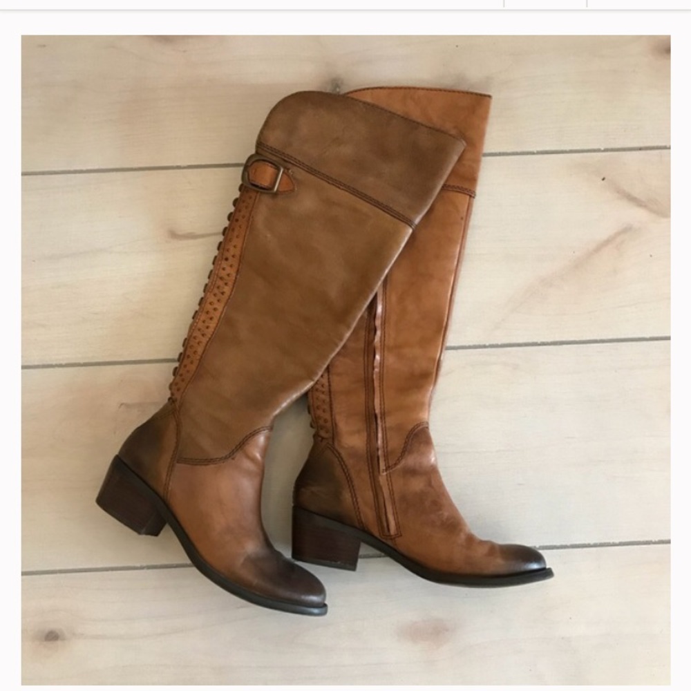 Vince Camuto Brown Stud Boot